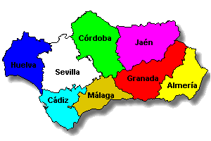 Mapa Andalucía